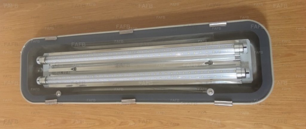 Aaa led stainless steel deck light 316 grade with 2 led tubes